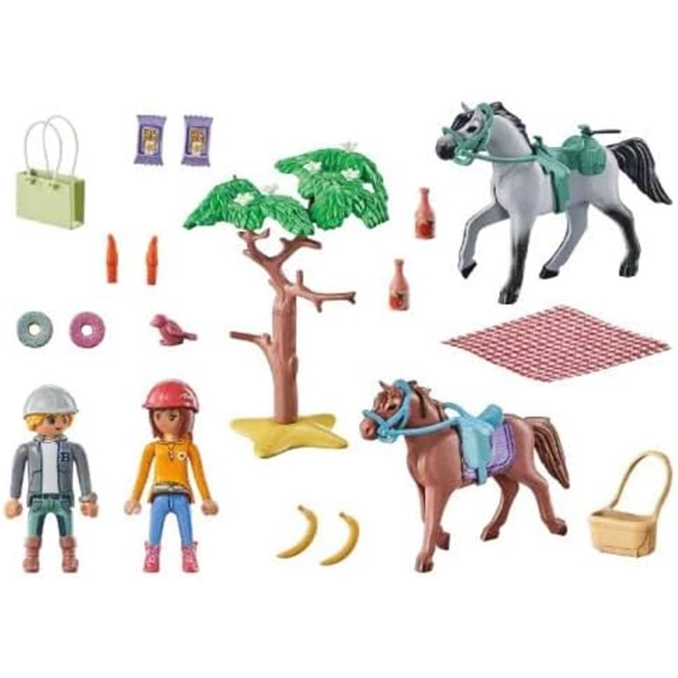 Amélia et ben avec chevaux 71470 multicolore