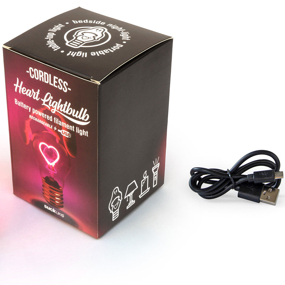 Ampoule Cœur Rechargeable - Lampe Originale