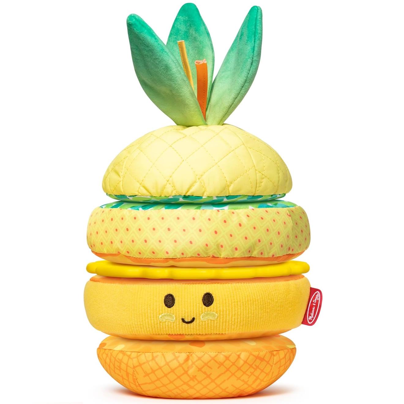Ananas multi-textures à empiler jaune