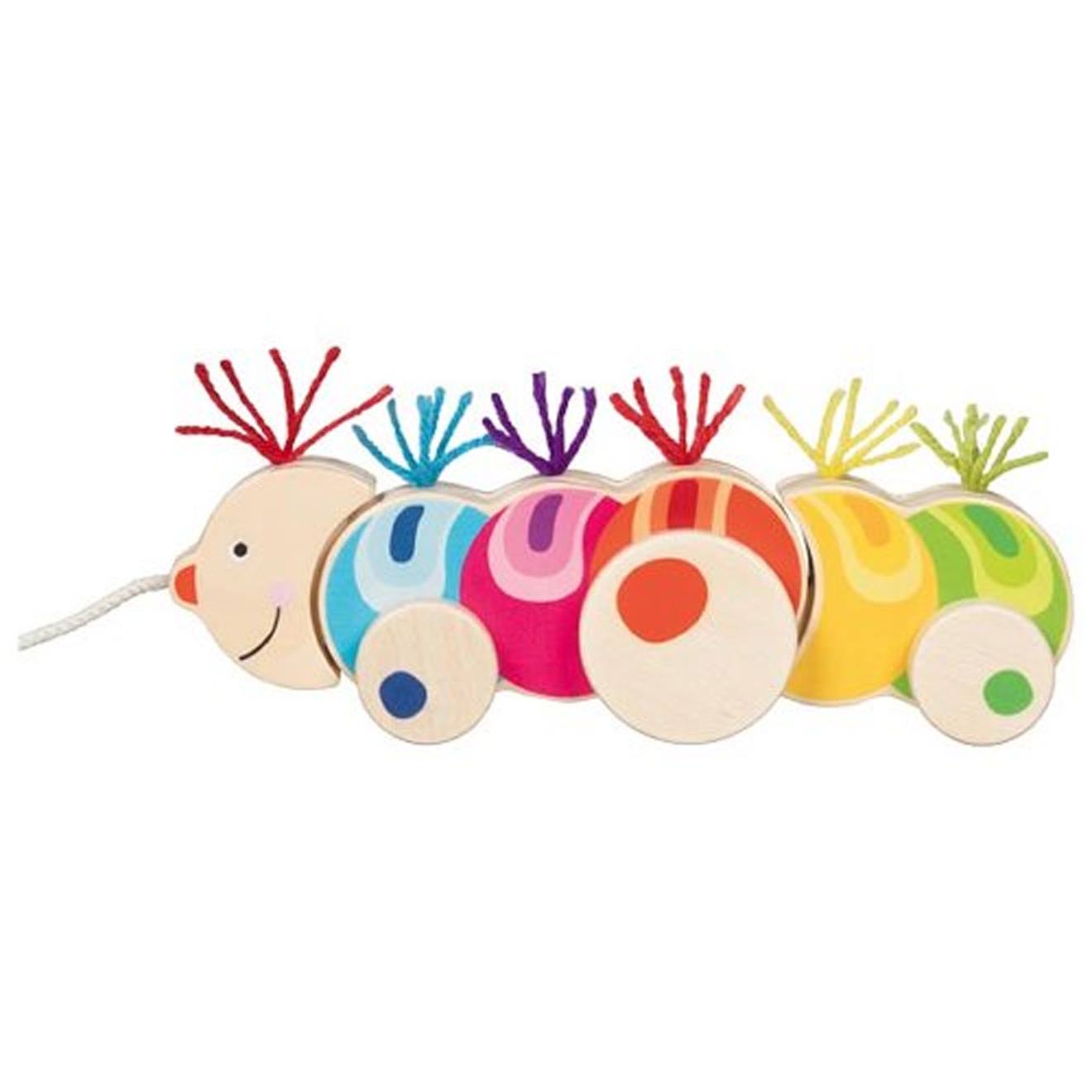 Animal à tirer la chenille papilio multicolore