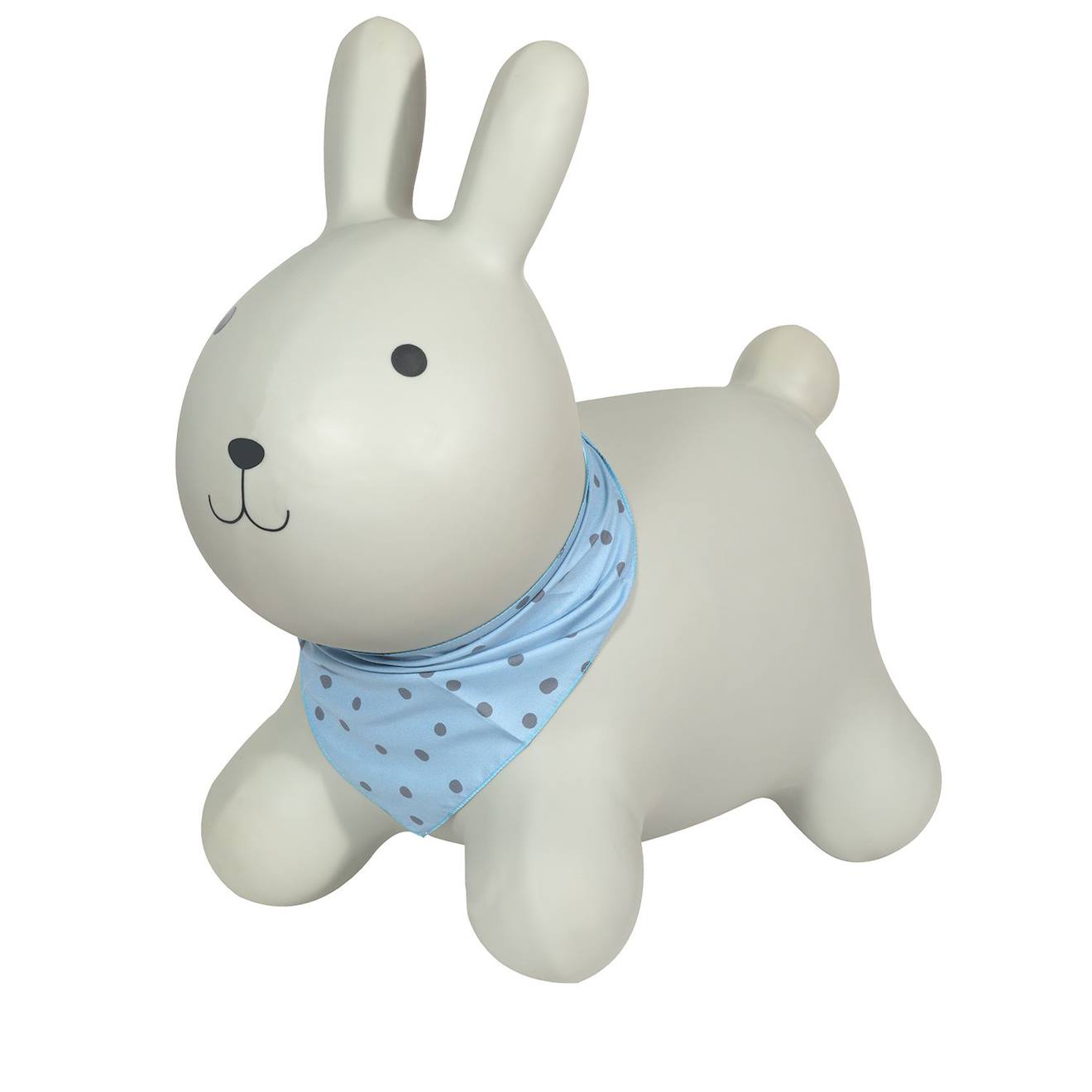 Animal sauteur gonflable gris foncé - lapin
