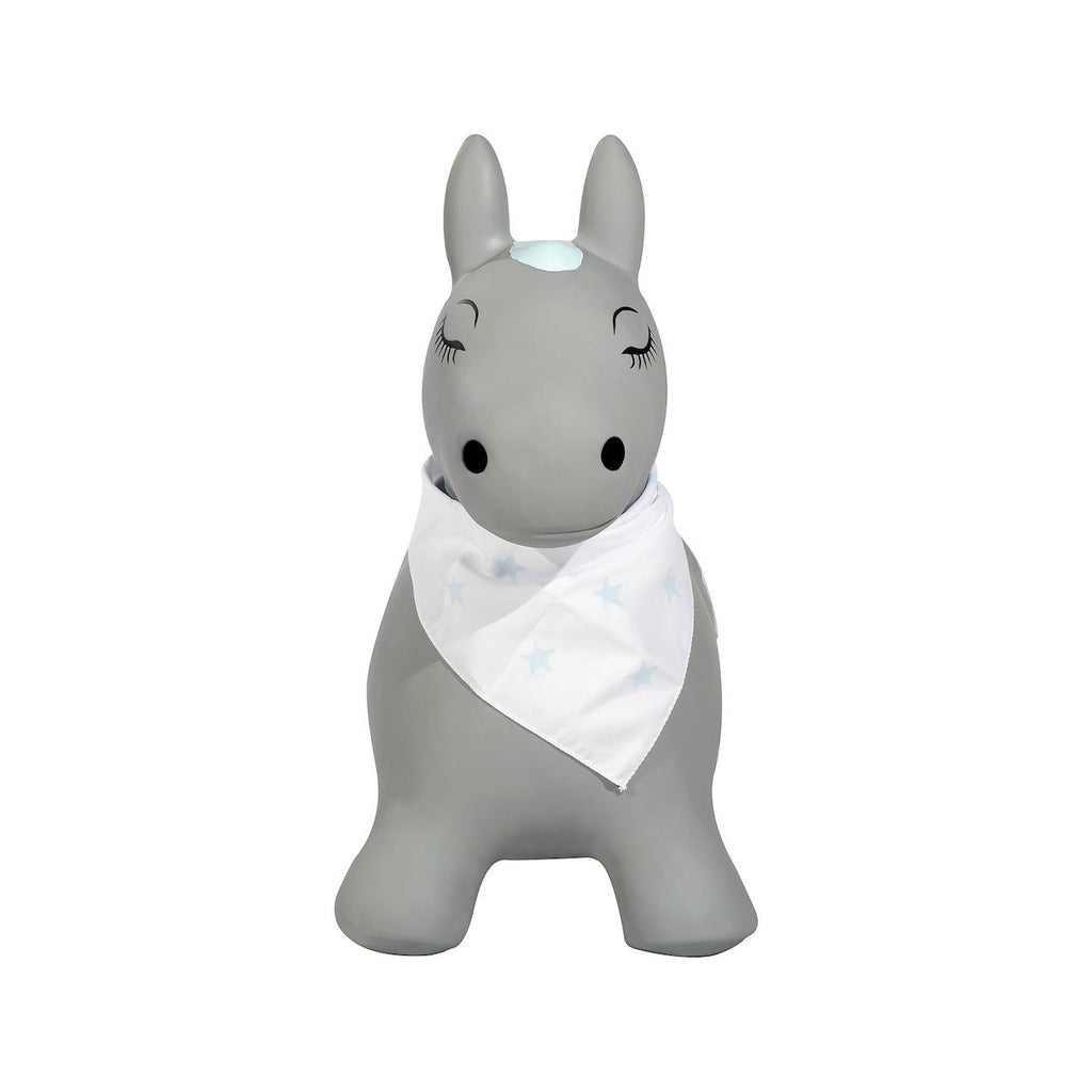 Animal sauteur gonflable gris - poney