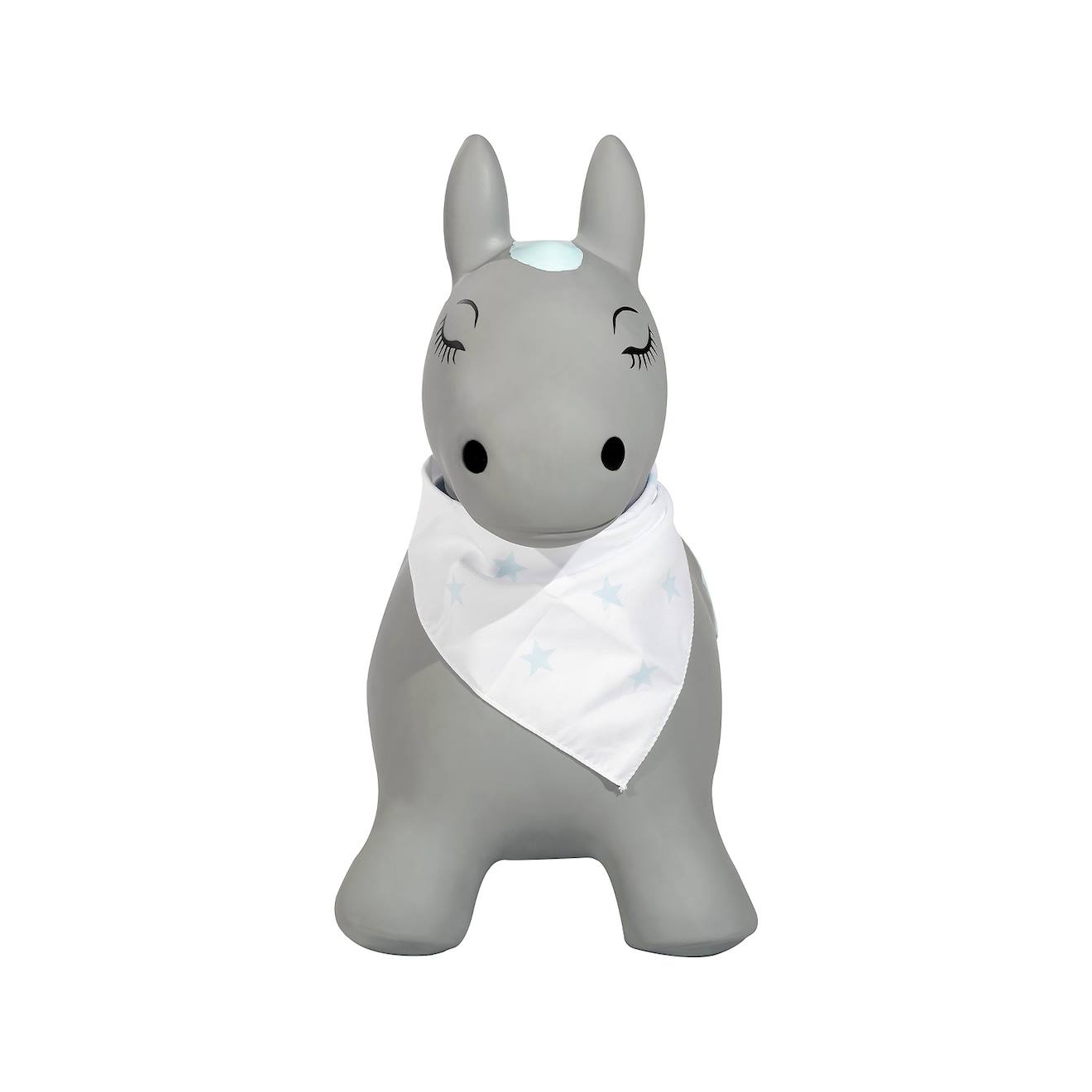 Animal sauteur gonflable gris - poney
