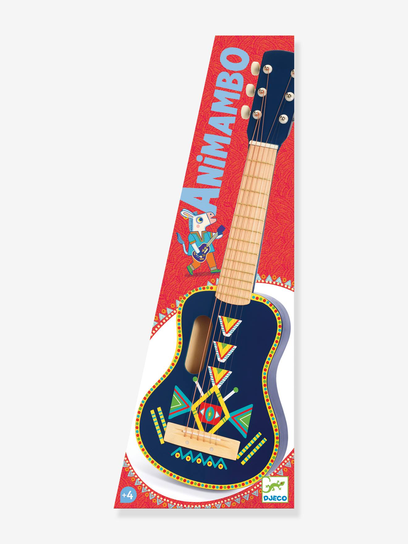Animambo guitare à 6 cordes métalliques bleu