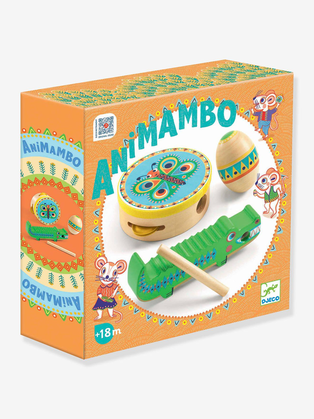 Animambo set de percussion multicolore