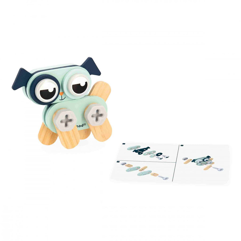 Animaux à bricoler en bois, 3 outils - 50 pièces multicolore