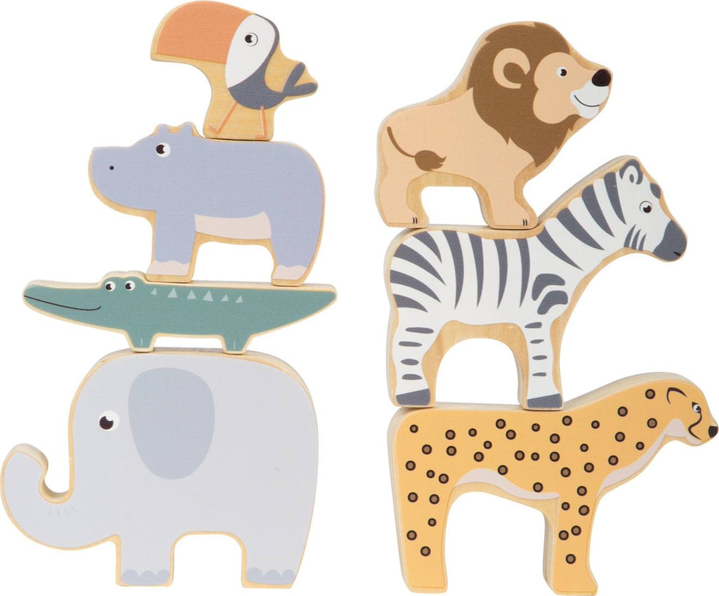 Animaux à empiler safari beige