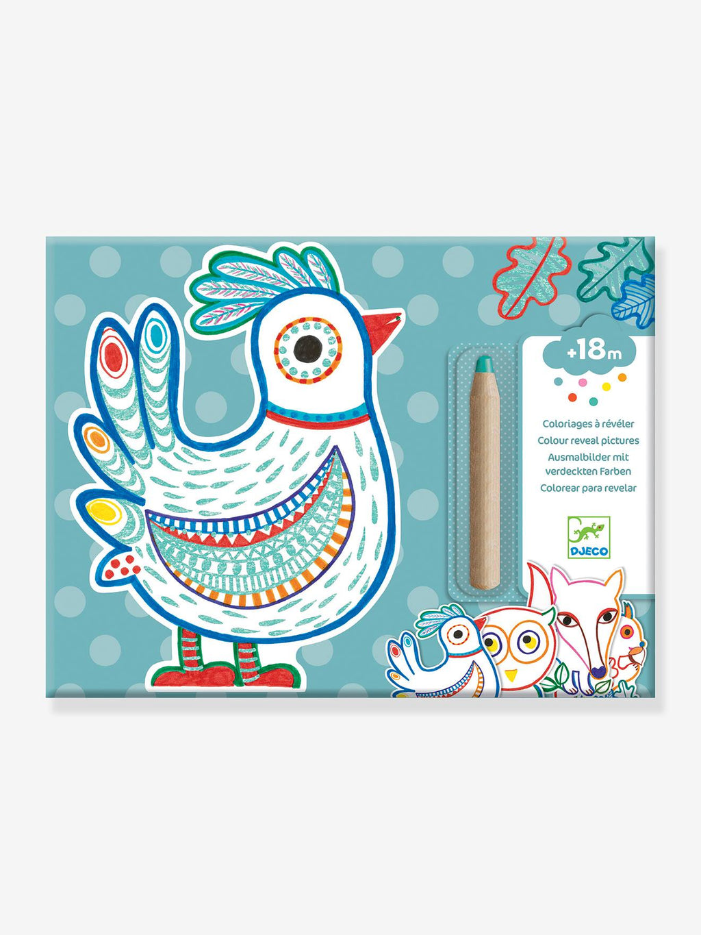 Animaux à révéler - bleu