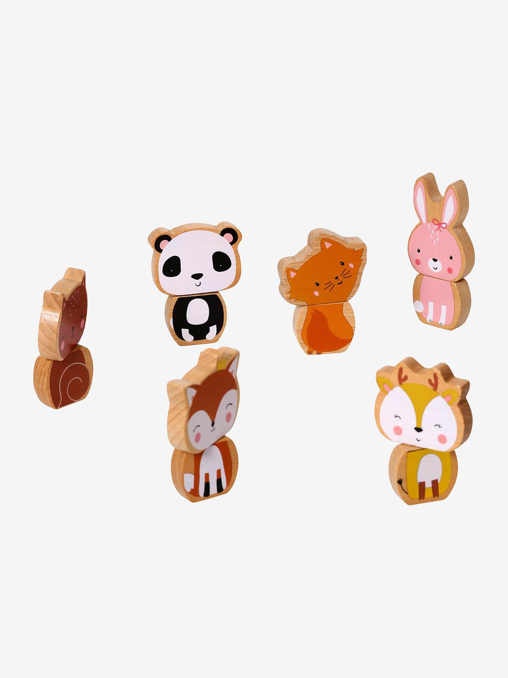 Animaux magnétiques à assembler en bois FSC rose