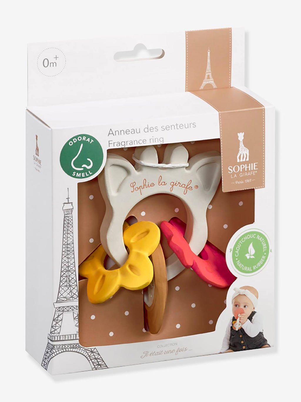 Anneau des senteurs Sophie la Girafe - vulli multicolore