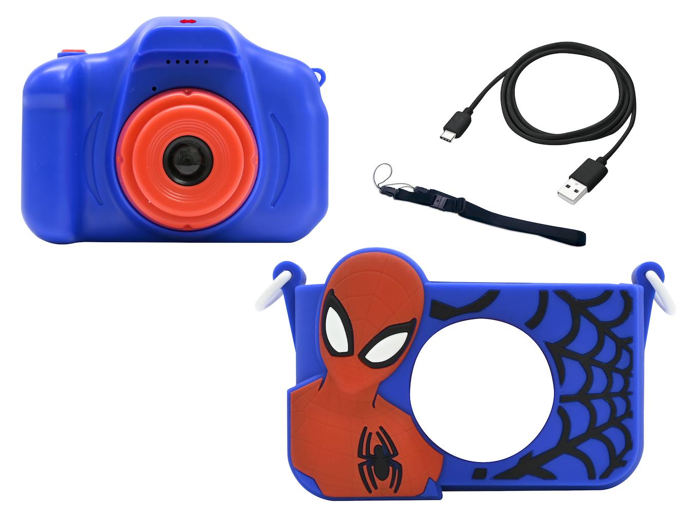 Appareil 4-en-1 Spiderman avec protection, vidéo, MP3, jeux multicolore