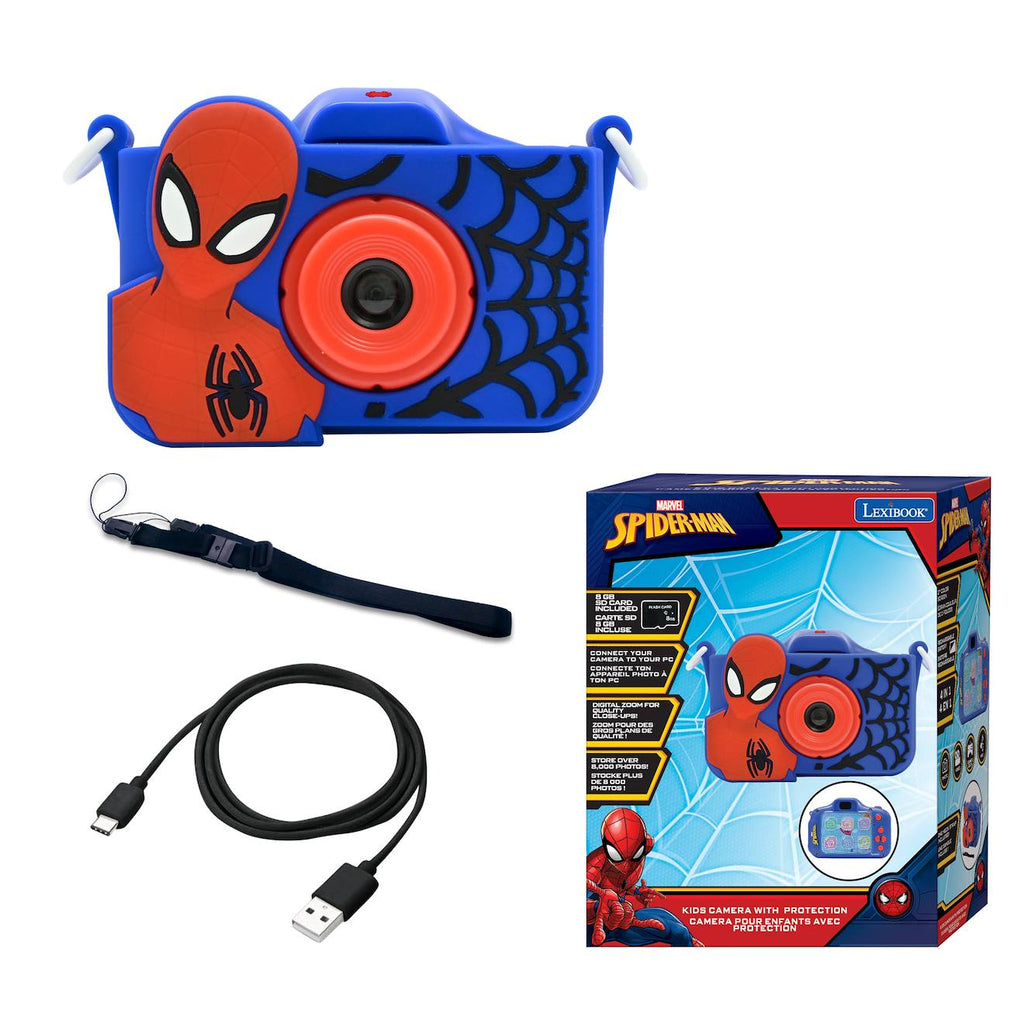 Appareil 4-en-1 Spiderman avec protection, vidéo, MP3, jeux multicolore