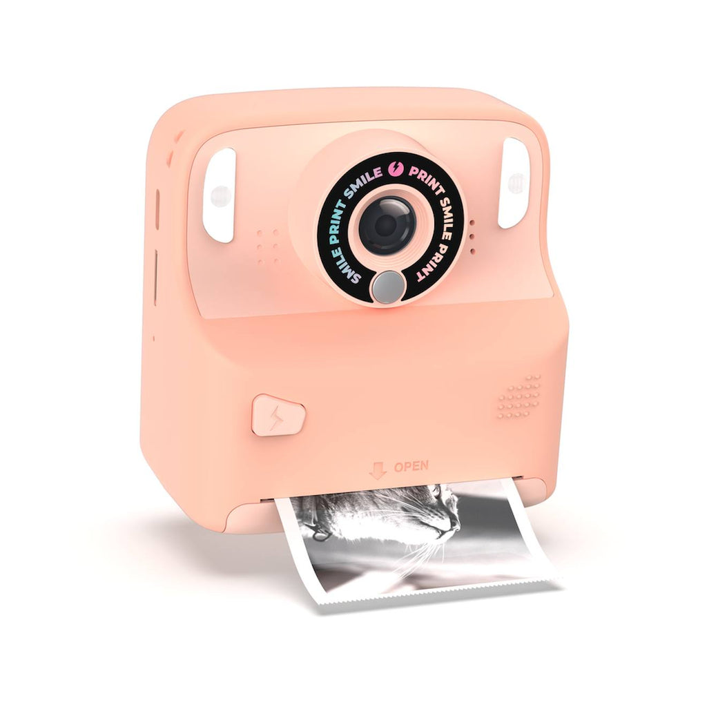 Appareil photo avec impression pixiprint rose saumon