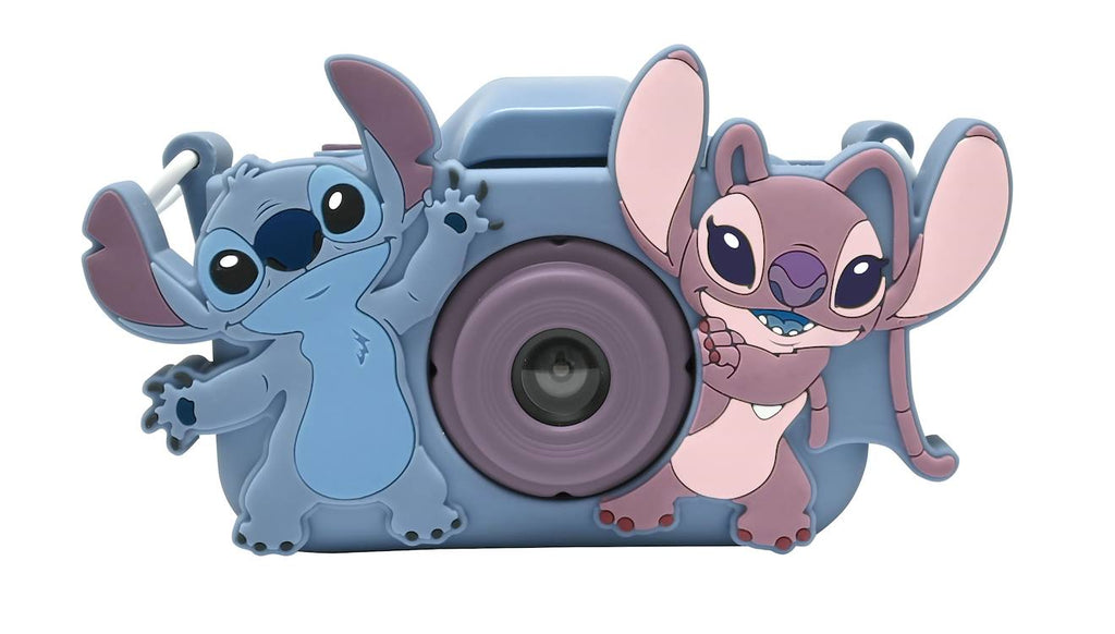 Appareil photo caméra avec protection Stitch 4-en-1, fonctions photo, vidéo, jeux, MP3, carte mémoire 8 Go incluse multicolore