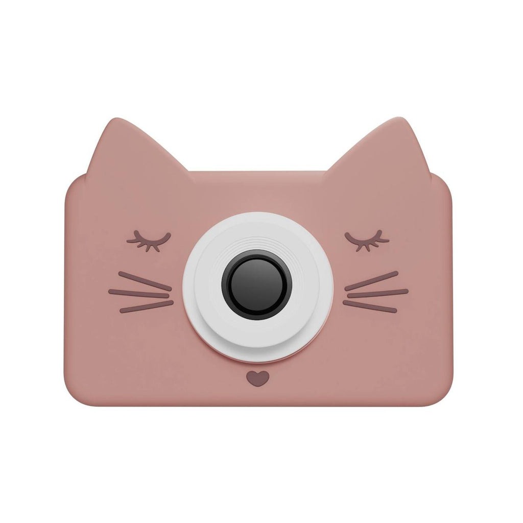 Appareil photo chat rose, blanc, noir