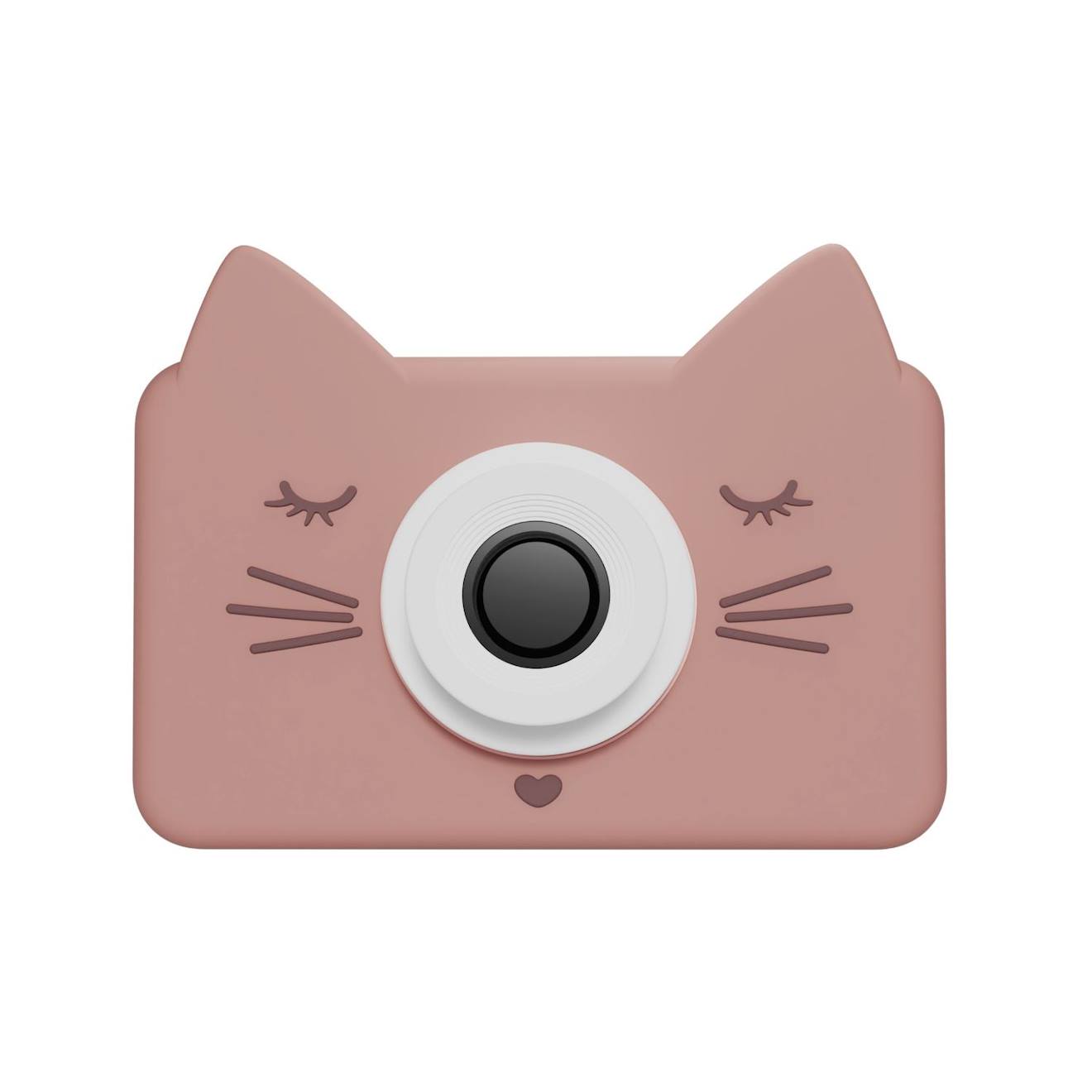 Appareil photo chat rose, blanc, noir