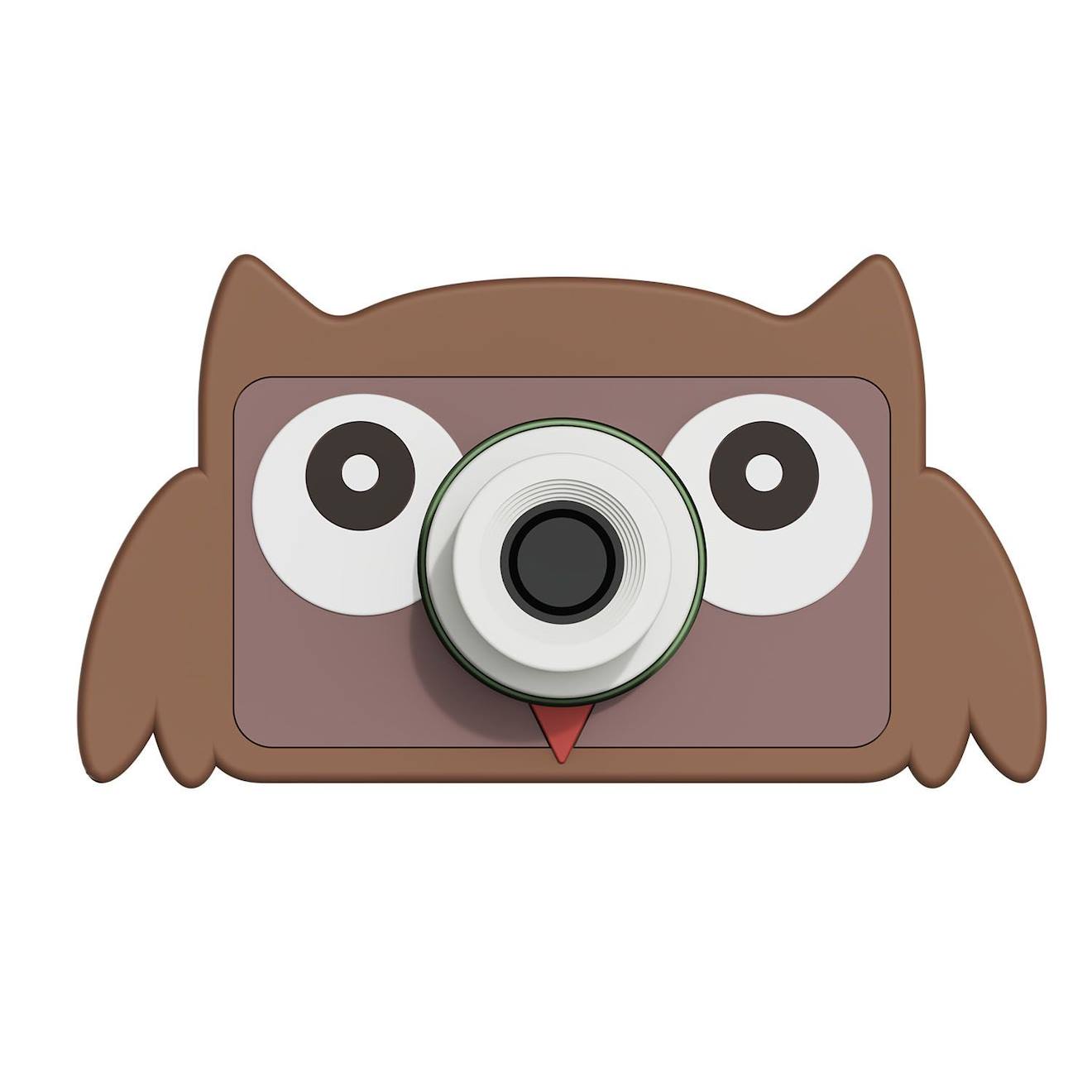 Appareil photo hibou multicolore