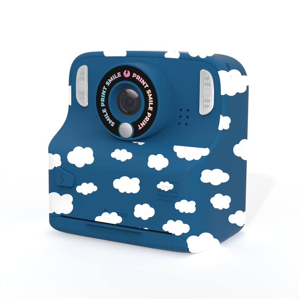 Appareil photo instantané enfant pixiprint - impression noir & blanc bleu