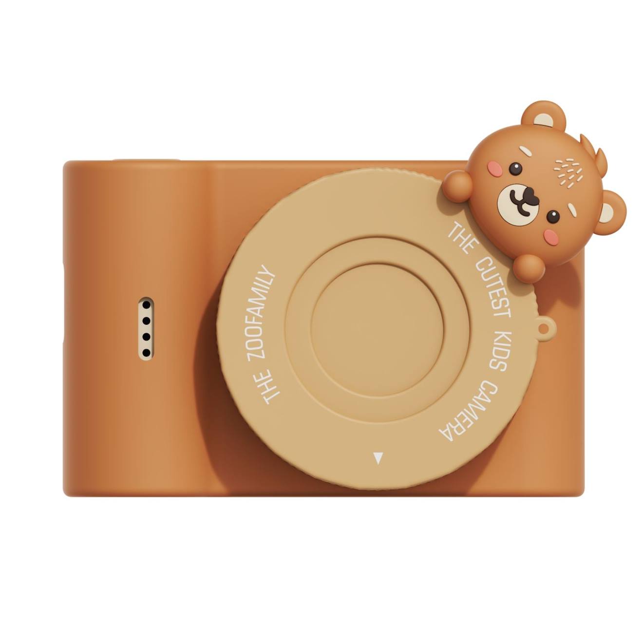 Appareil photo urbain ours marron, beige