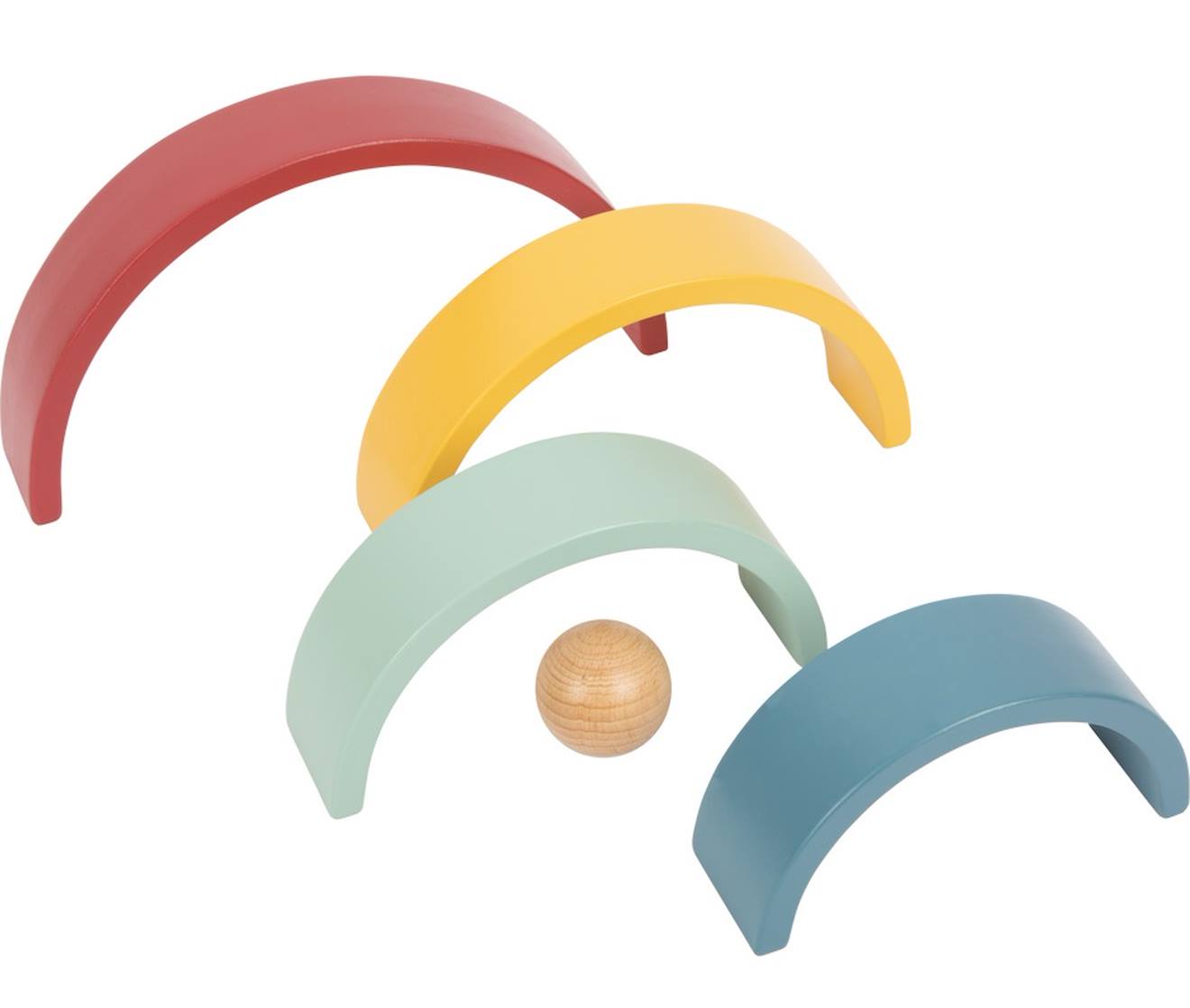 Arc-en-ciel en bois safari beige