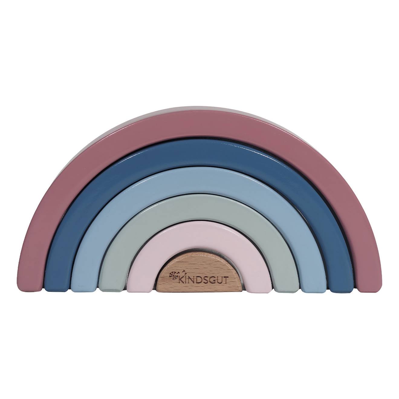 Arc-en-ciel en bois multicolore
