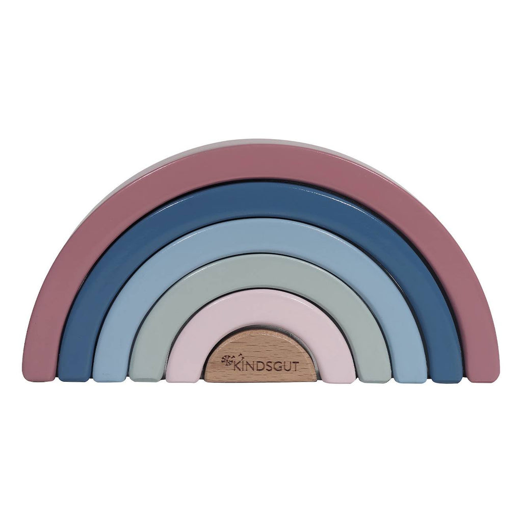 Arc-en-ciel en bois multicolore