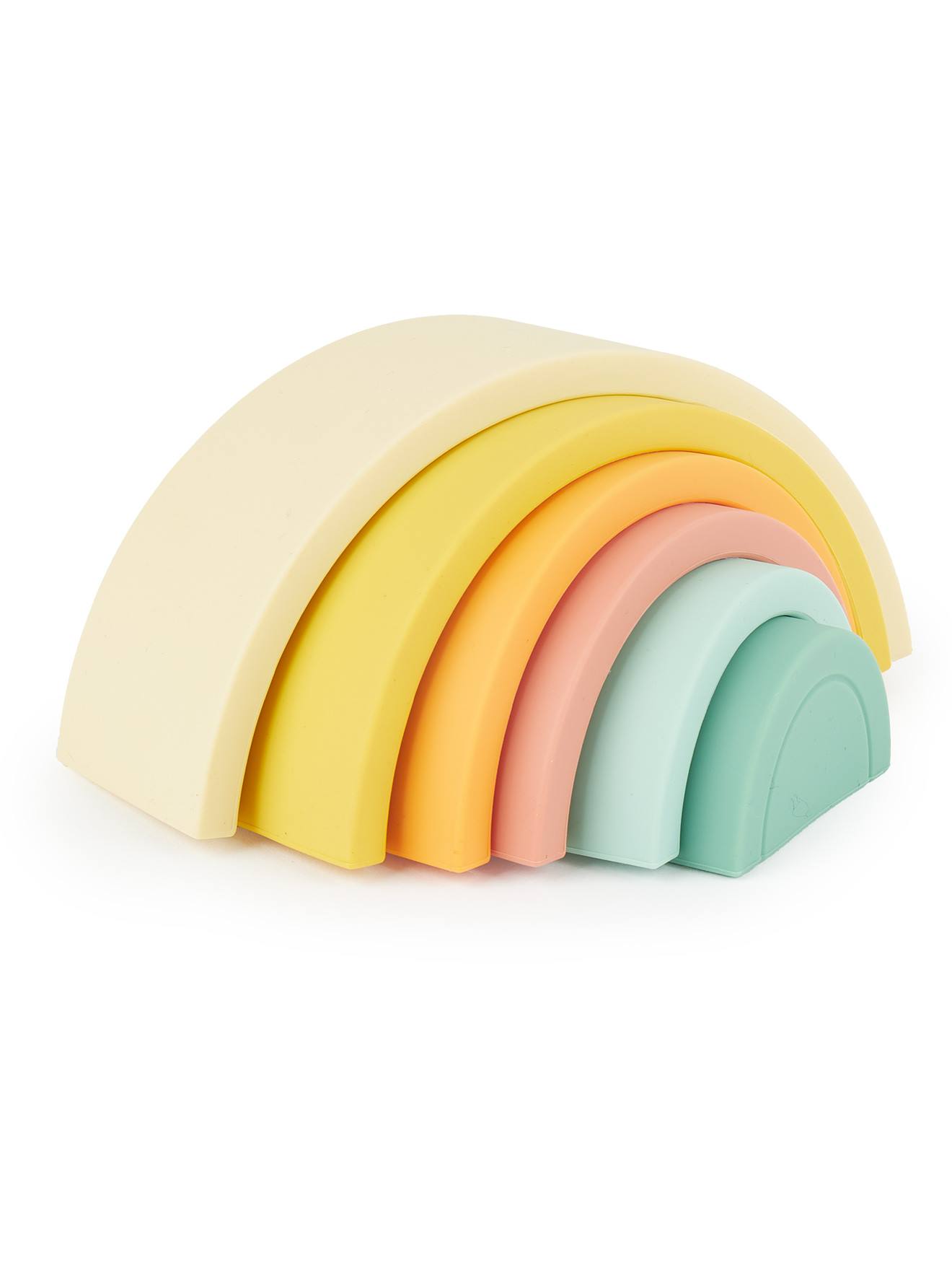 Arc-en-ciel en silicone - jeu d'empilage tropical vibes