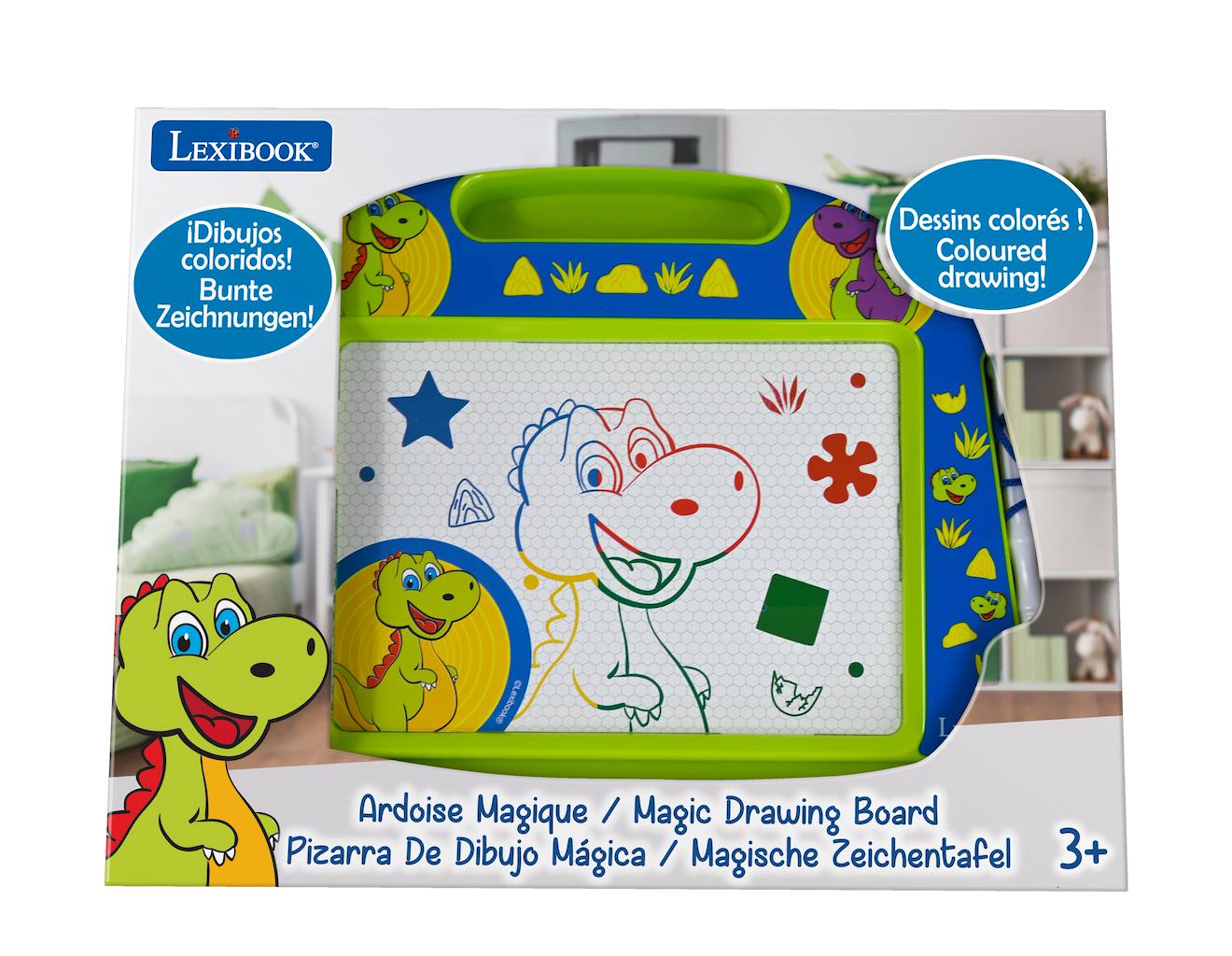 Ardoise magique dinosaures vert