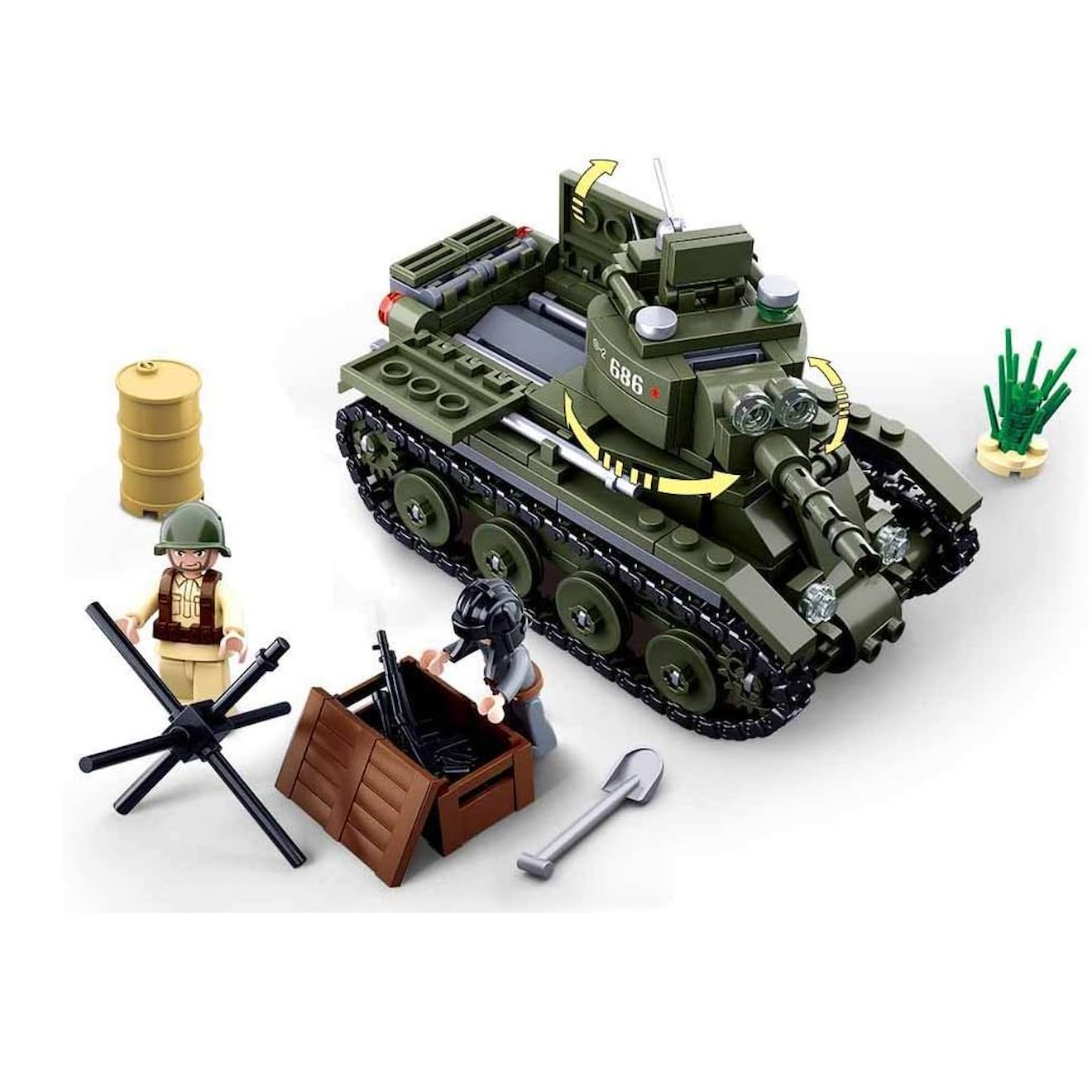 Army wwii - char militaire allié vert