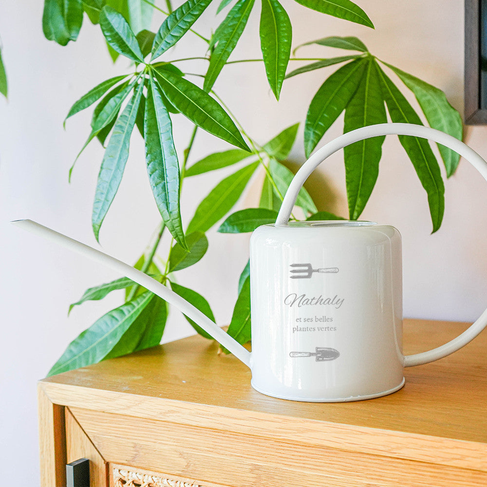 Arrosoir en Métal Jardinage à Personnaliser Blanc - Kits de Plantation