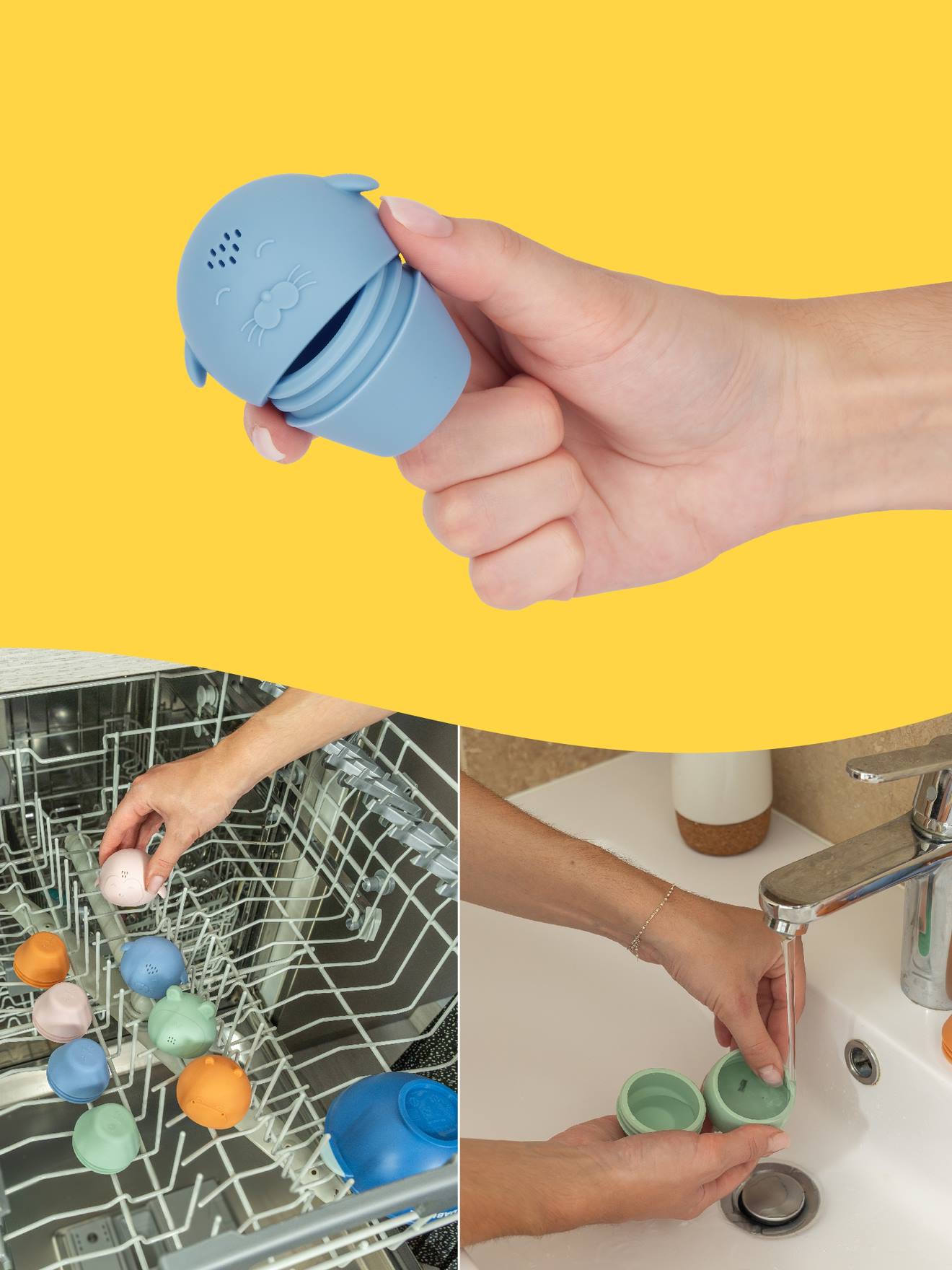 Aspergeurs ouverts silicone multicolore