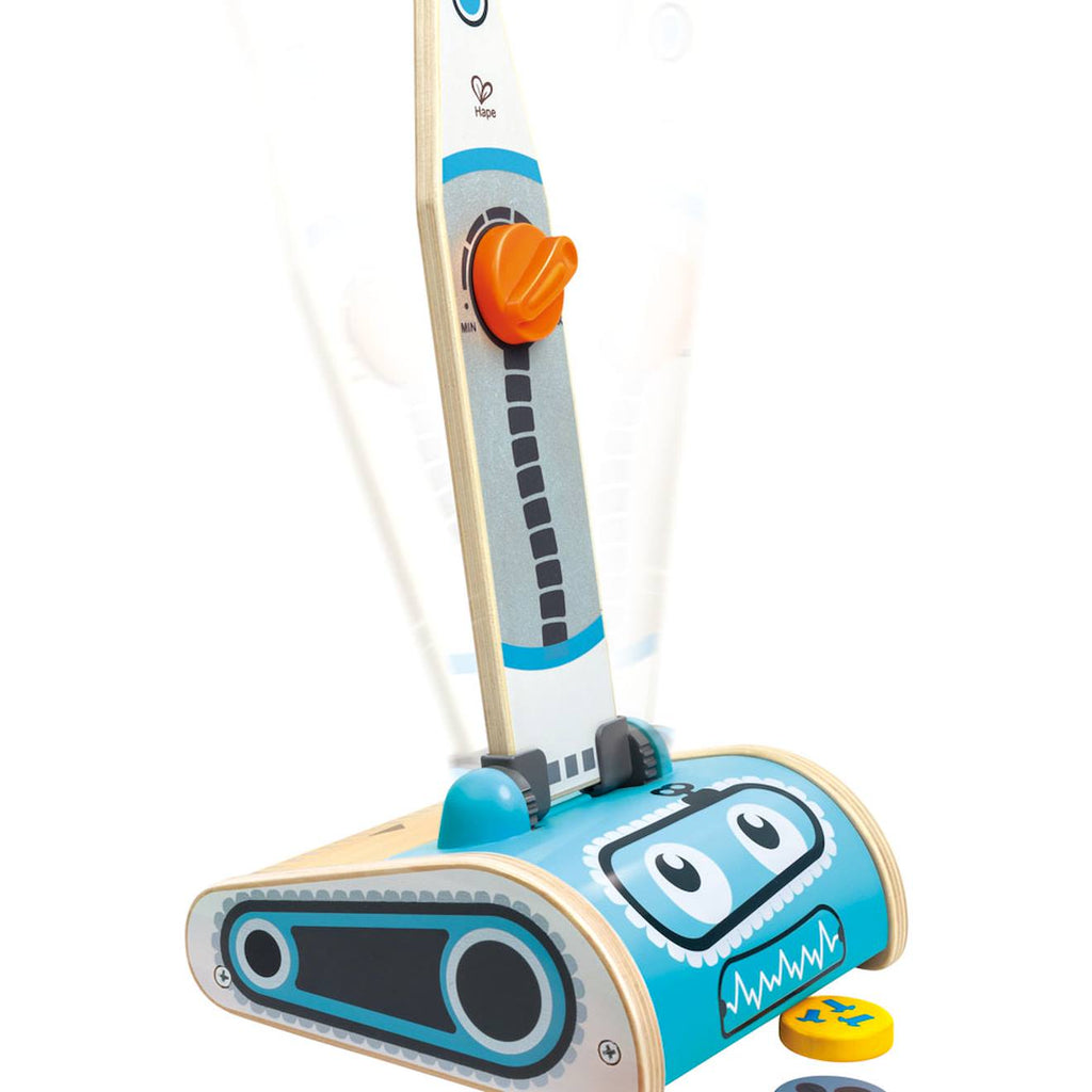 Aspirateur vintage bleu, gris, orange