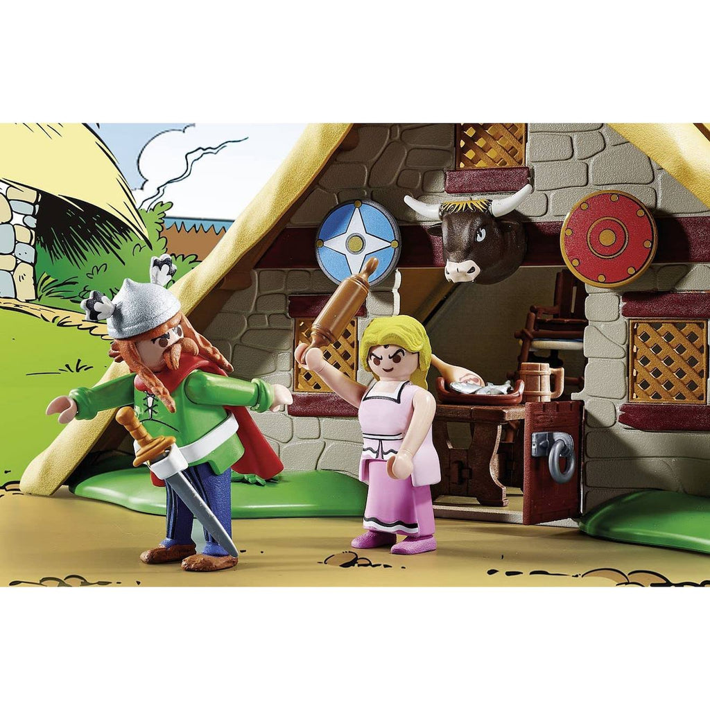 Astérix la hutte d'abraracourcix 70932 multicolore