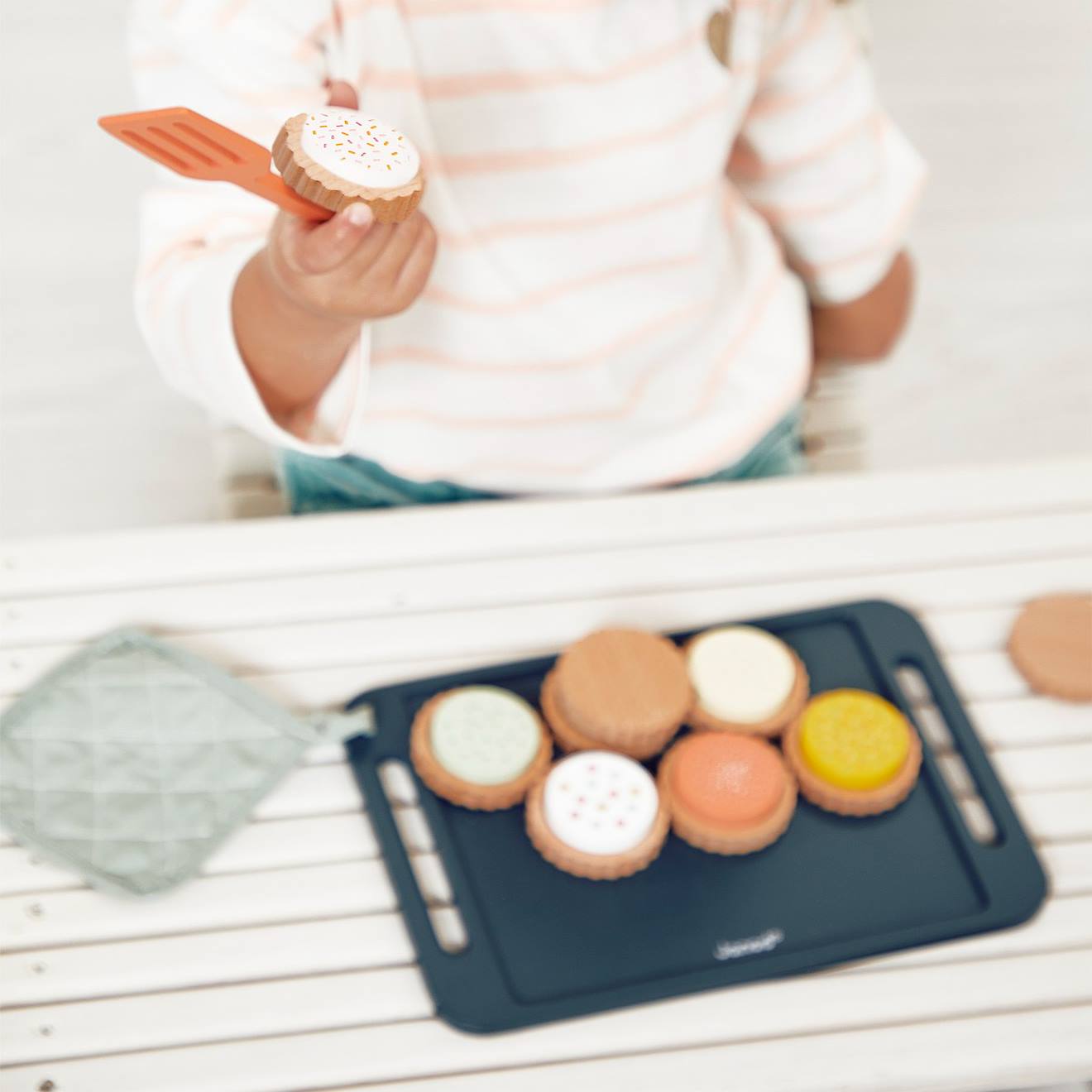 Atelier biscuits, kit pâtisserie en bois FSC multicolore