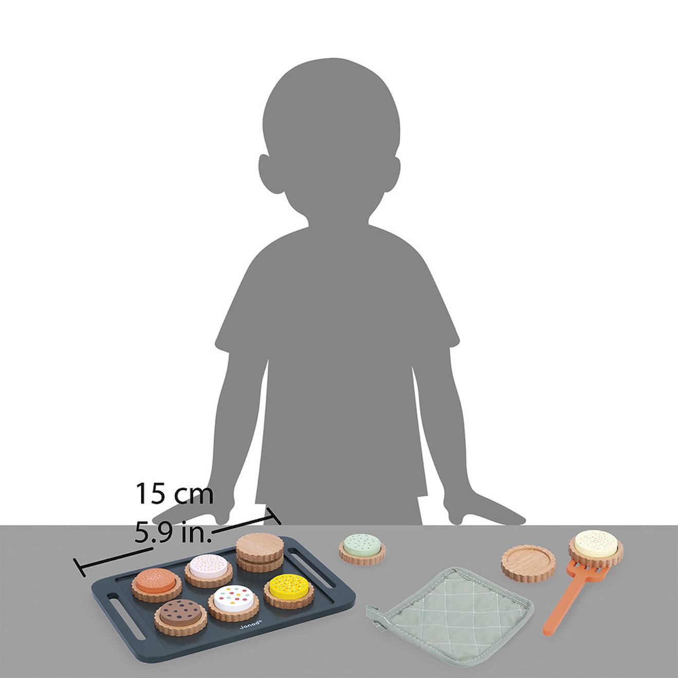 Atelier biscuits, kit pâtisserie en bois FSC multicolore