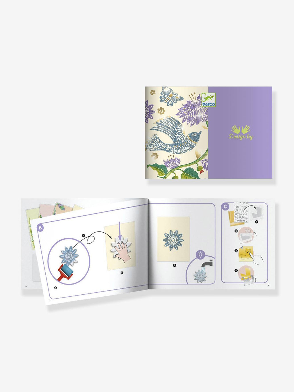 Atelier gravure passiflore violet