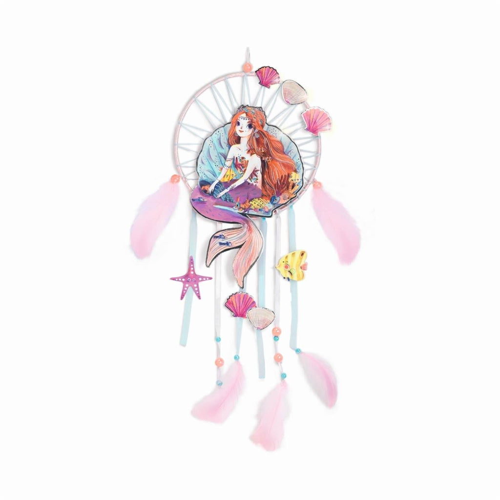 Attrape rêve douce sirène multicolore
