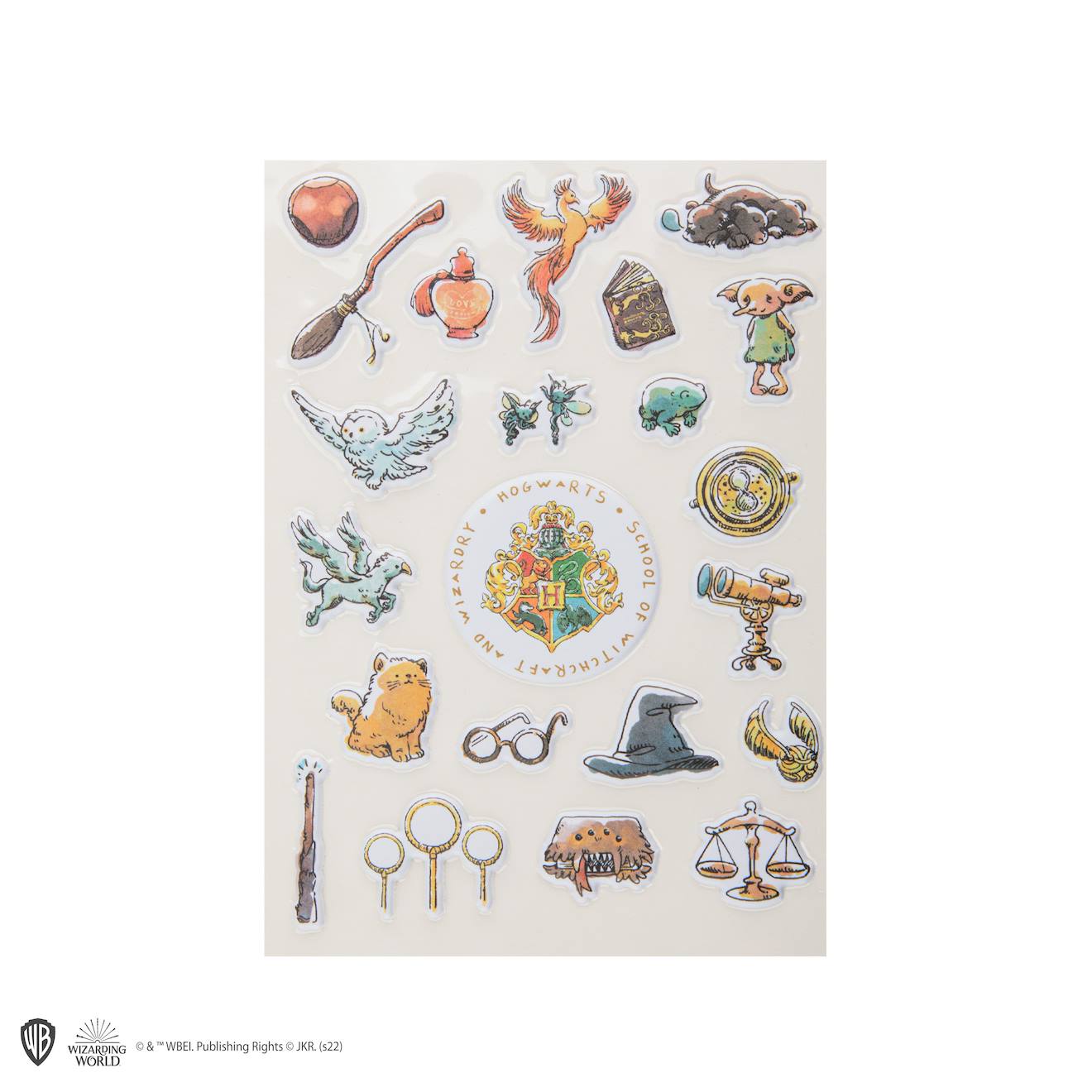 Autocollants 3D Indispensables de Poudlard - Harry Potter Multicolore