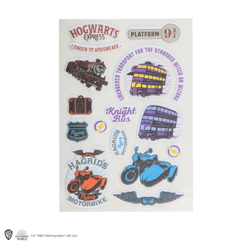 Autocollants 3D Transports Magiques - Harry Potter Multicolore