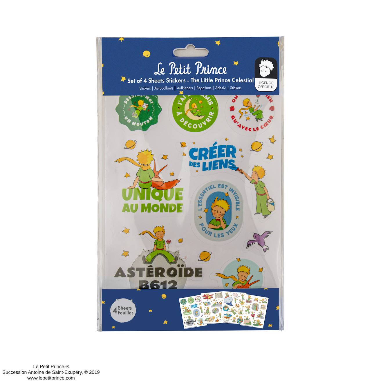 Autocollants Le Petit Prince Céleste - Le Petit Prince Multicolore