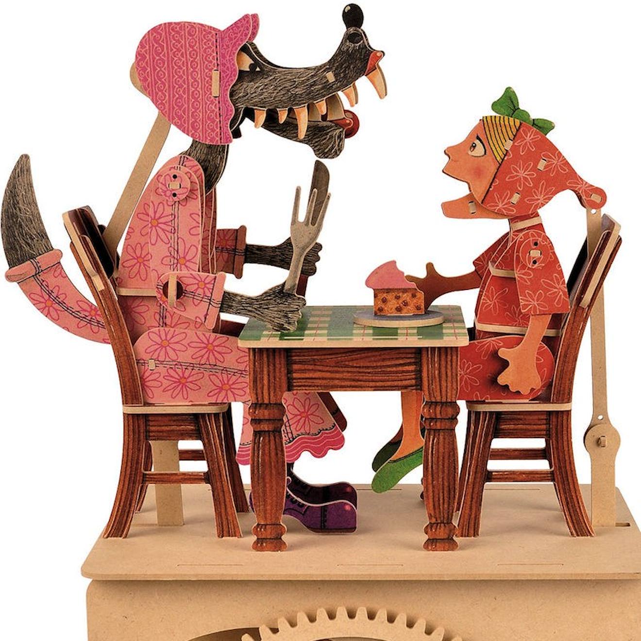 Automate petit chaperon rouge orange