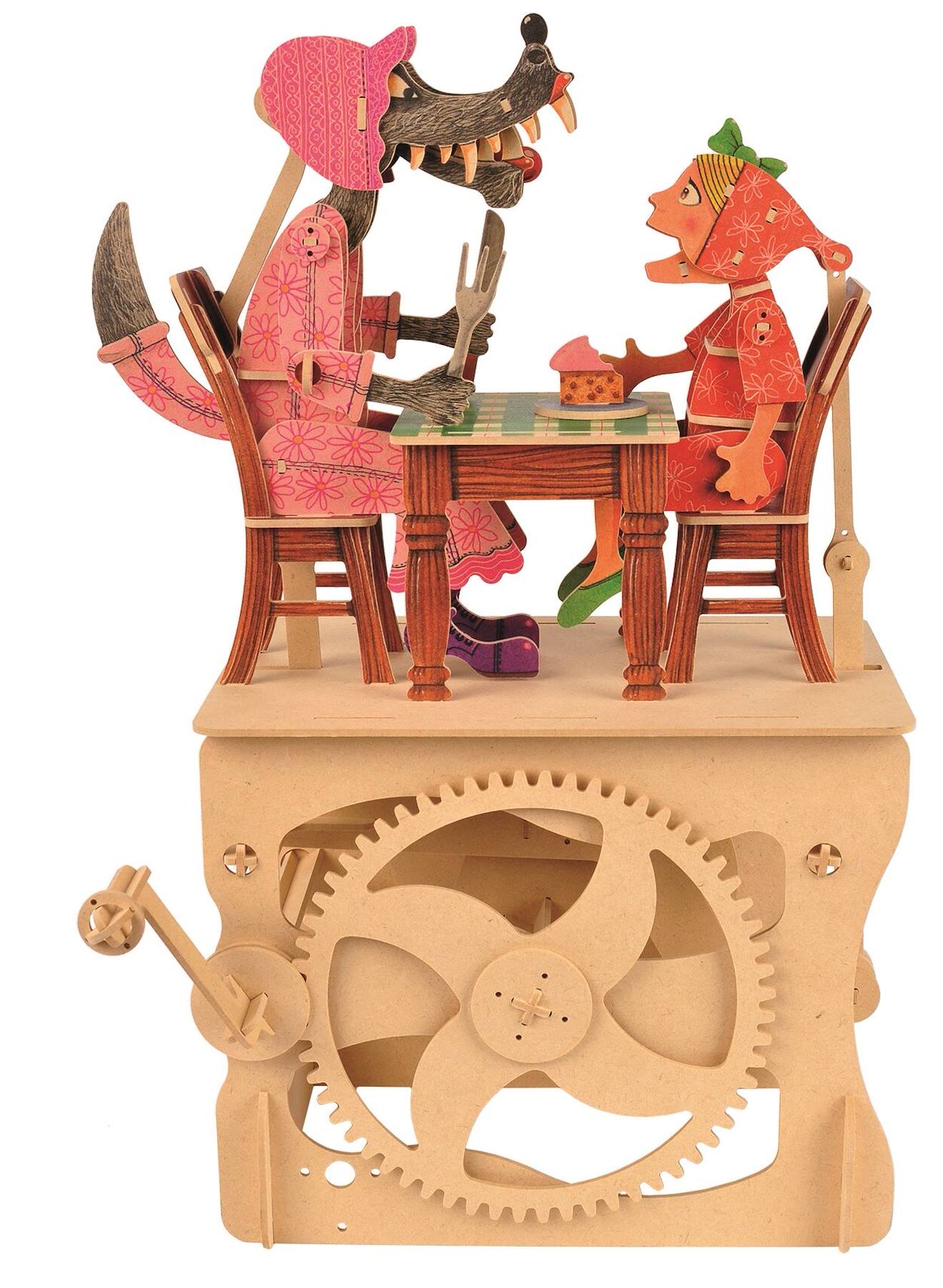 Automate petit chaperon rouge orange