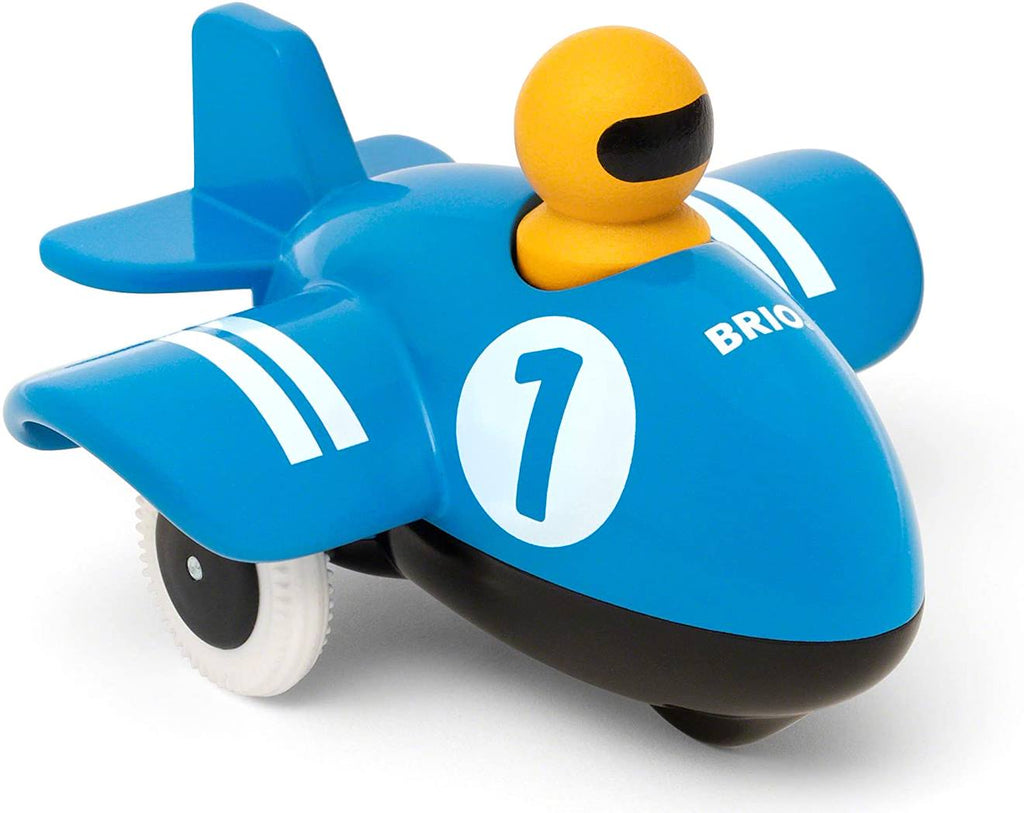 Avion push and Go bleu
