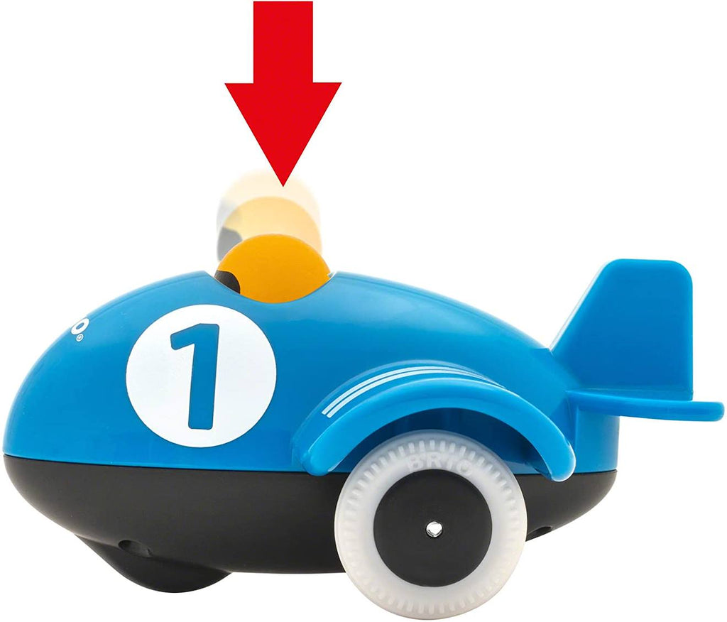 Avion push and Go bleu