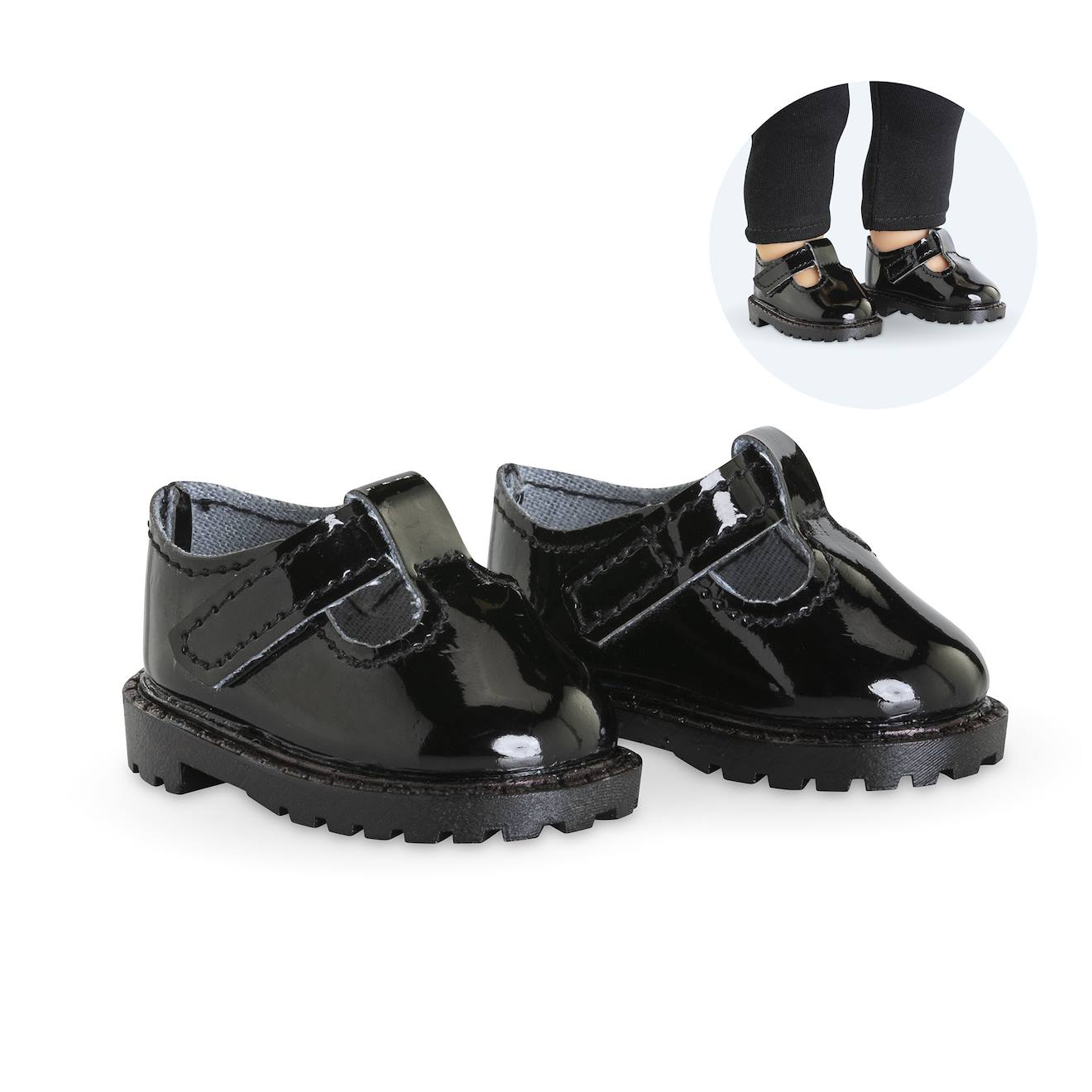 Babies vernies noires pour poupée ma Corolle multicolore