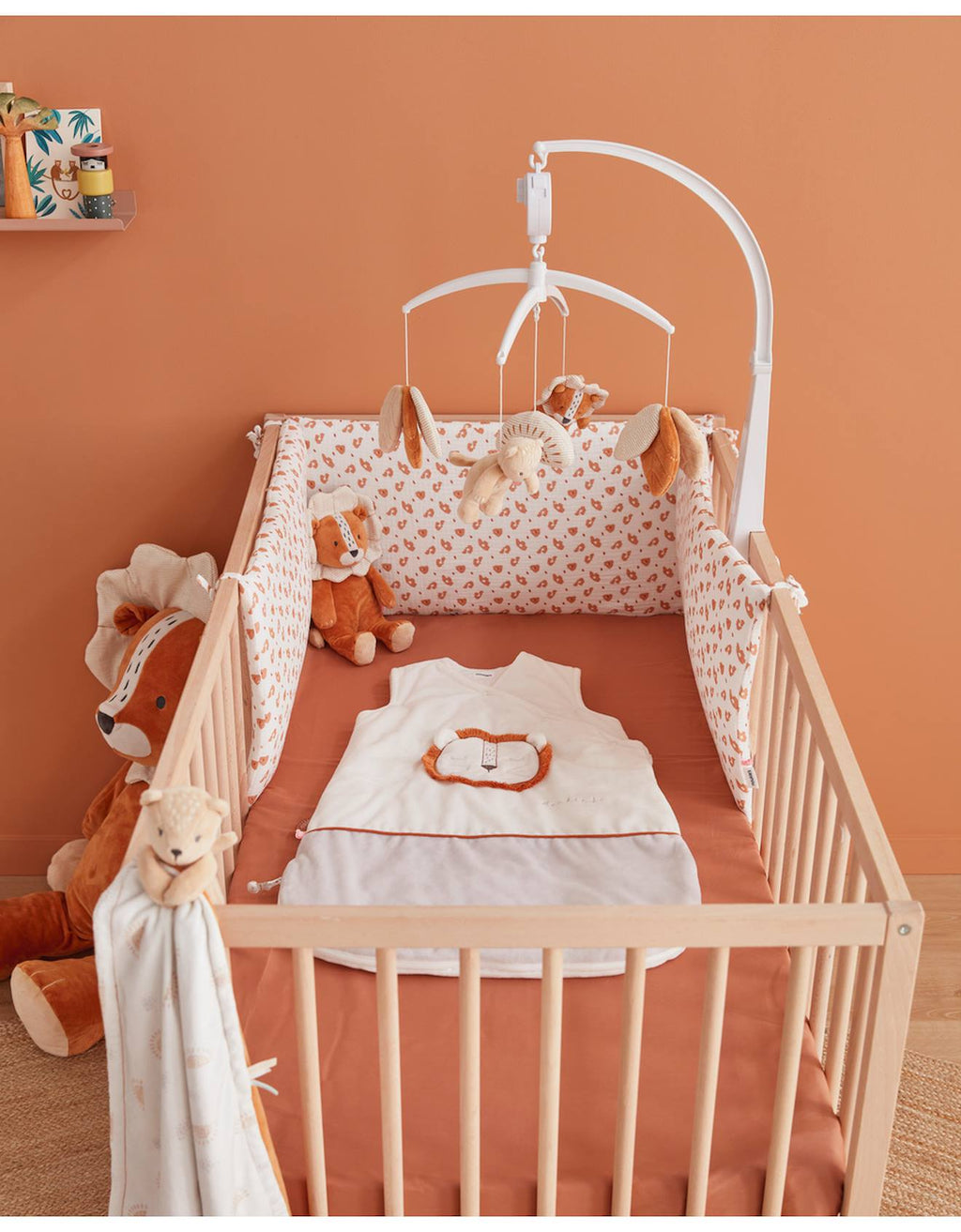 Babou lion 25cm marron