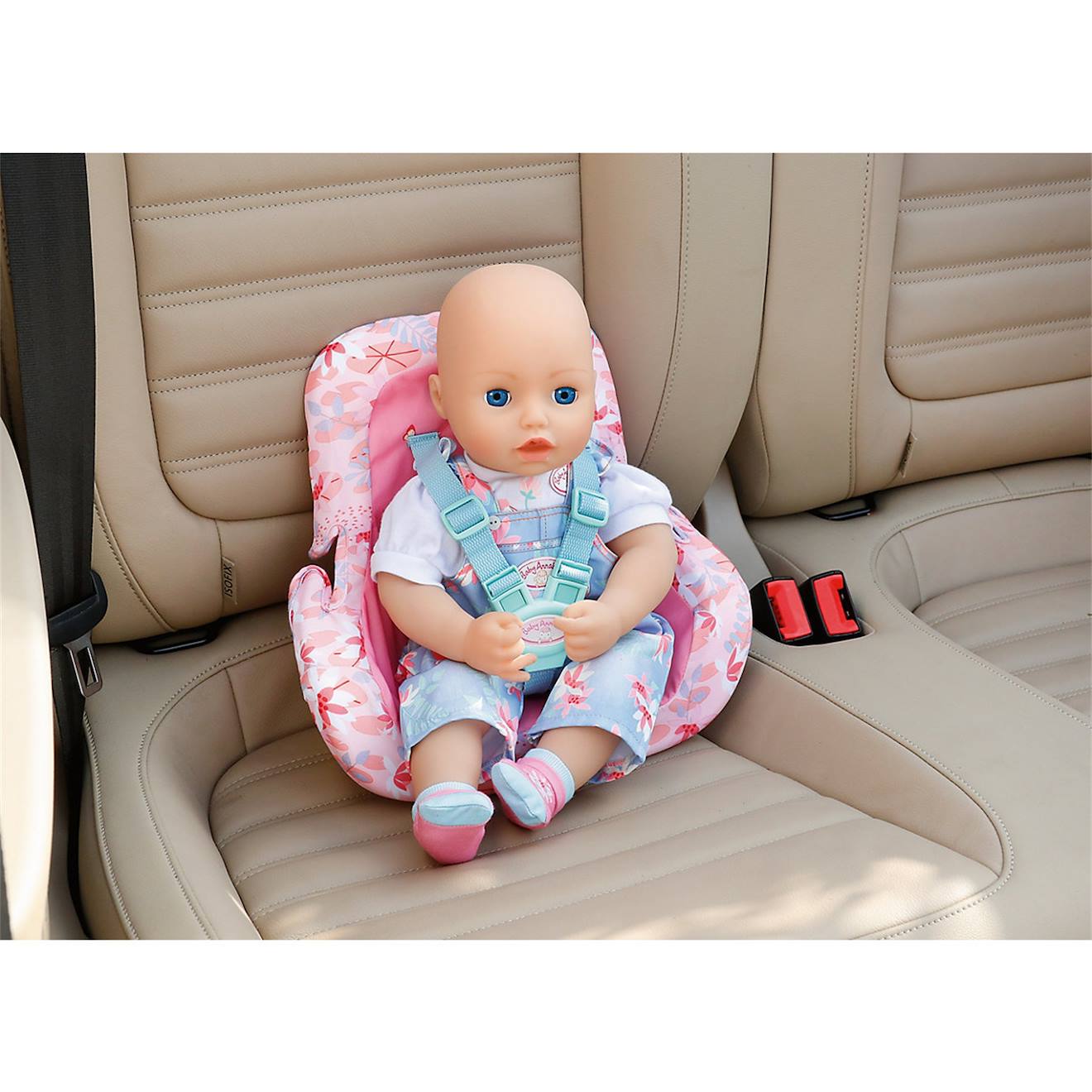 Baby annabell active siège de voiture rose