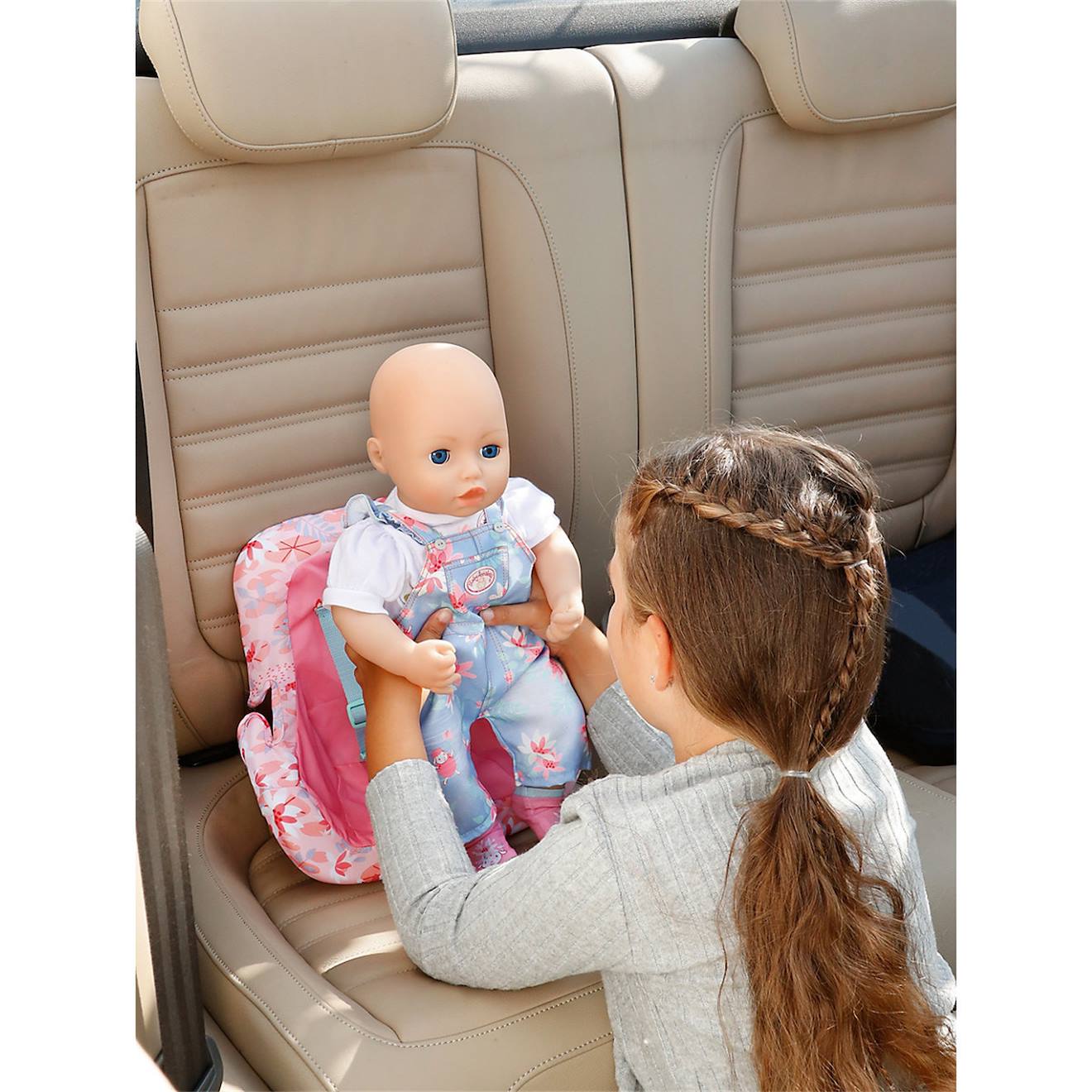 Baby annabell active siège de voiture rose
