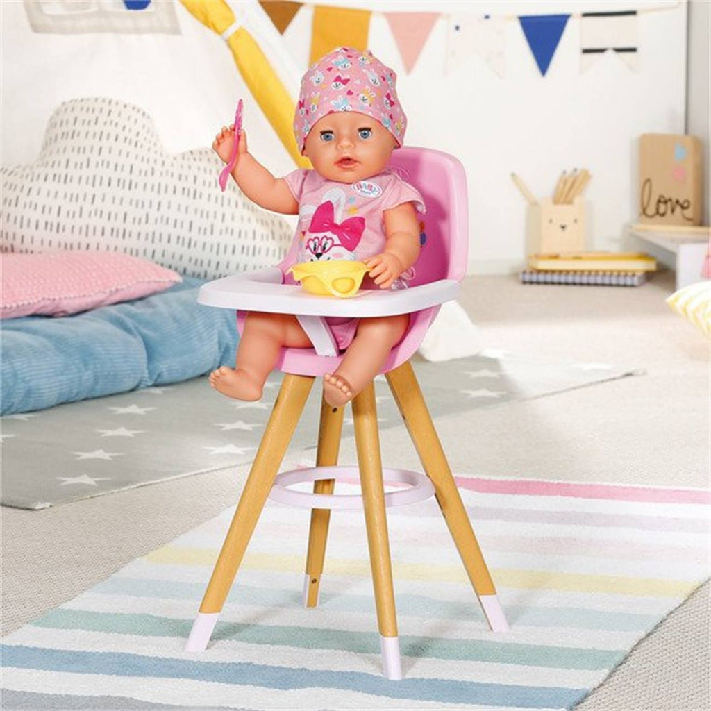 Baby born chaise haute pour poupée de 43 cm multicolore