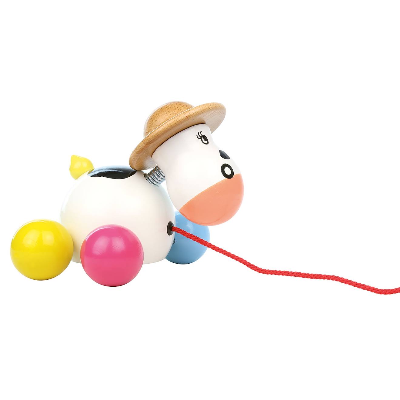 Baby rosy la vache à tirer blanc
